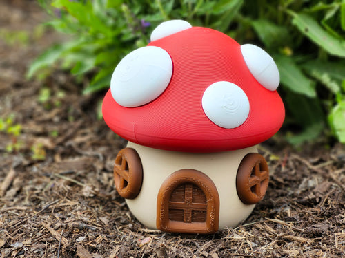 Articulated Hedgehog Mushroom House Playset
