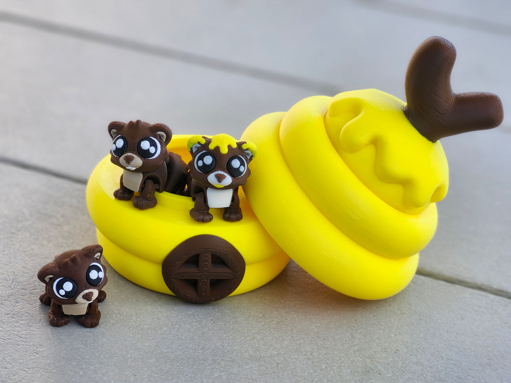 3D Printed Honey Bear Hive Playset